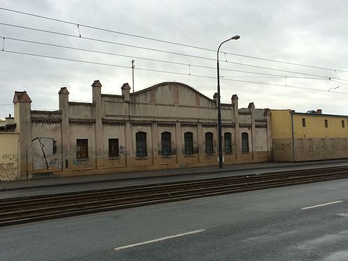 Factory facade from the street