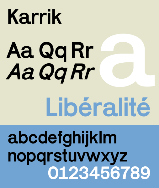 File:Karrik font specimen.svg