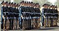 Members of the Guard of Honor battalion perform during CENTRASBAT opening ceremonies in 2000.