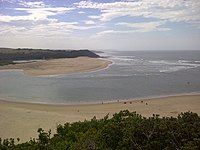 The Kei River mouth in Kei Mouth