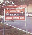 NZAOD Headquarters Sign Circa 1976