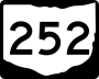 State Route 252 marker