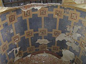 Polychrome on the Roman Catholic Church walls