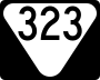 State Route 323 marker