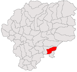 Location in Bistrița-Năsăud County