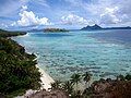 View on Mangareva island from Akamaru