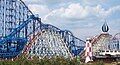 View of part of Big Dipper with Infusion behind it and the Big One in the background.