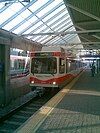 A Calgary Transit light rail train arriving at Anderson Station in 2007