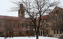 This is a photograph of the former St Teresa's College in Minnesota, the namesake of Notre Dame's largest library.