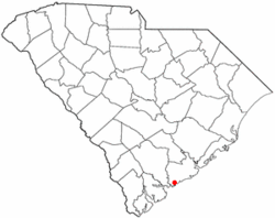 Location of Rockville in South Carolina