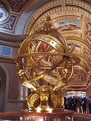 An armillary sphere in the main lobby[297]