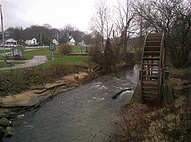 Mill Creek passing through Comstock Park