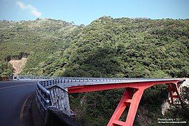 Steel Batter-Post Bridge, Japan or Taiwan