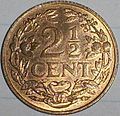 Reverse 2+1⁄2 cent, 1941.