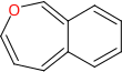 Skeletal formula of 2-benzoxepin