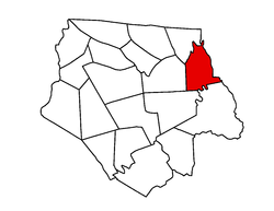 Location of Chestnut Hill Township within Ashe County