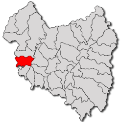 Location in Covasna County