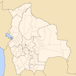 Location of Cercado Province within Bolivia