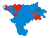 Map of CWaC, showing the results in each ward