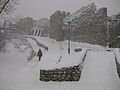 Fortress wall in the winter