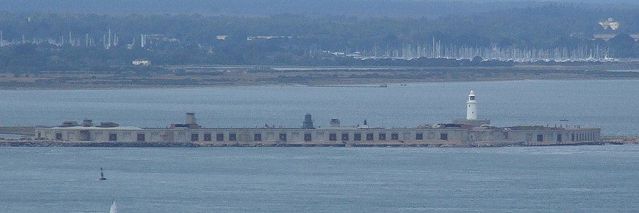 Hurst Castle seen from The Needles