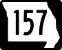 Route 157 marker