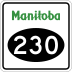 Provincial Road 230 marker