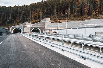 Považský Chlmec Tunnel on D3 before opening