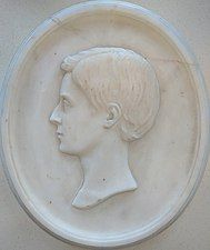 Bas-relief of John William Armour, 1865