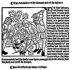 A page from William Caxton's edition of Aesop's Fables