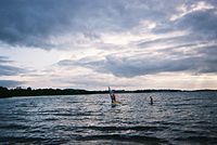 Wind-surfing on Lough Lene, Co. Westmeath