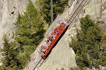 The Gelmerbahn funicular railway