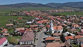 Vlăhița church square