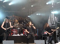 Thunderstone performing at the Sauna Open Air Metal Festival in 2007