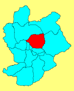 Location in Zhangjiakou