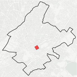 Location within municipality of Athens