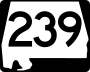 State Route 239 marker