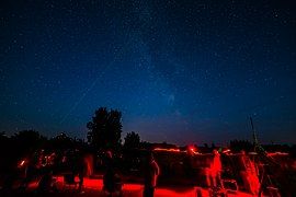 A gathering to observe the Perseids, from the same competition.