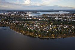 Aerial photo of Bergviken