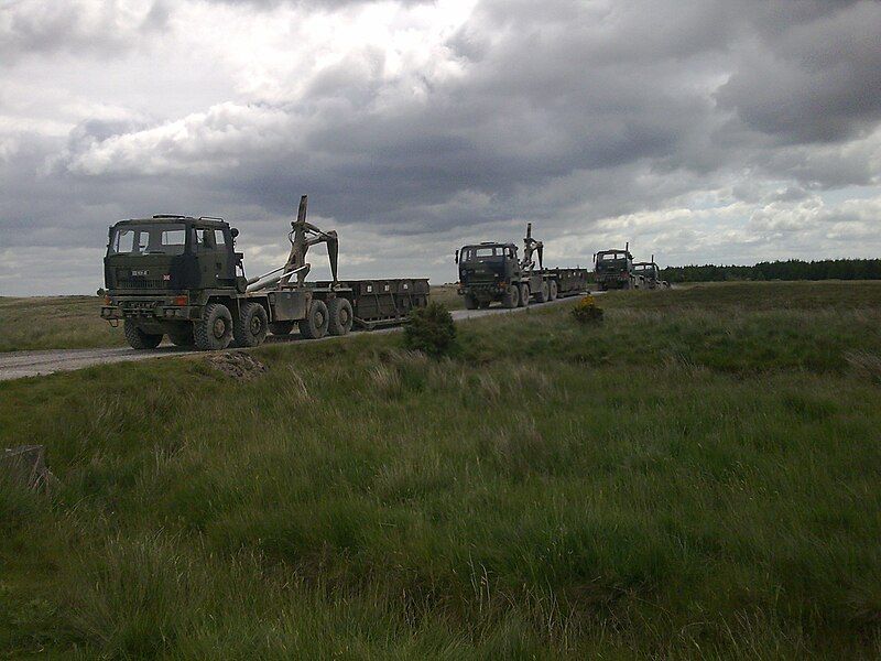 File:British military trucks.jpg