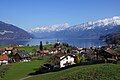 Faulensee village in Spiez municipality