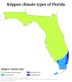 Image 34Köppen climate classification map of Florida. (from Geography of Florida)