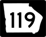 State Route 119 marker