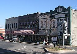 The town square in Lewisburg