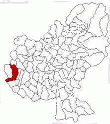 Location in Mureș County