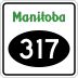 Provincial Road 317 marker