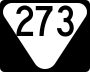 State Route 273 marker