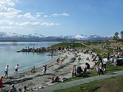 View of Telegrafbukta in southern Bjerkaker