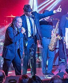 Original members Chuck Askerneese (left) and Jerry Miller (right) performing at the Whisky A Go Go, Jan 27, 2024 - Photo by Ron Batzdorff