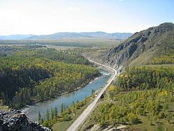 Landscape in Zakamensky District